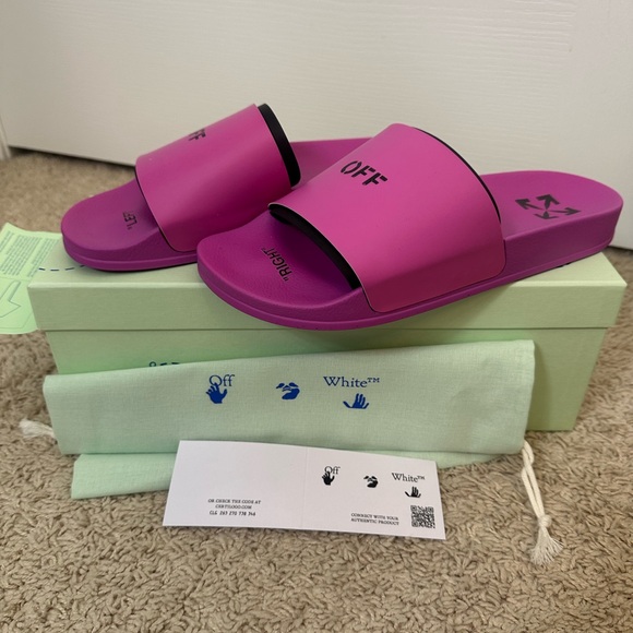Off-White Shoes - Off-White Women's Vibrant Magenta Sandals